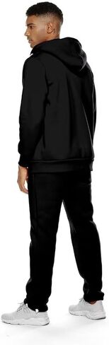 R RAMBLER 1985 Men's Track suit set Thick Fleece Hoodie Sweatsuit 2 pieces,casual winter warmer outfit in Saudi Arabia