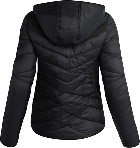 bebe Women's Puffer Vest - Lightweight Quilted Glacier Shield Winter Vest with High Collar and Hood - Jacket for Women (S-XL) in Saudi Arabia