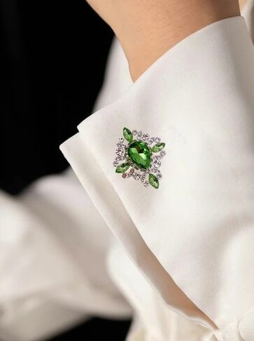 Vintage Rhinestone Cross Shape Button Covers Cufflinks For Men Women Teardrop Cut Decorative Shell Button Covers For Shirt Tuxedo Fancy Accessories For Party Business Daily Wedding Gifts in Saudi Arabia