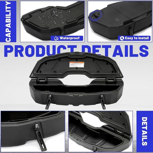 ECOTRIC Cargo Storage Box Trunk Compatible with 2013-2021 Can-Am Maverick X3 MAX Outlander Renegade 1000 800 850 500 Replacement for 715003879 12 Gal (45L) in Saudi Arabia
