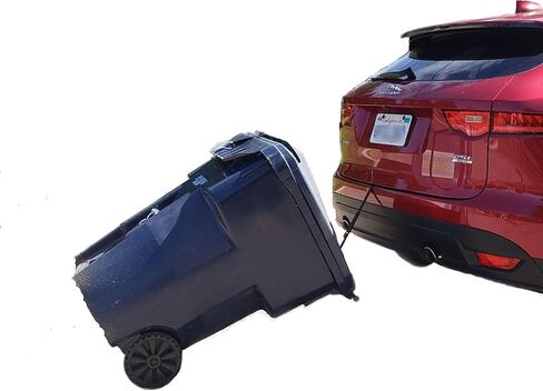 Trash Can Hauler | Garbage Can Hauling Towing Straps | No Hitch Required | Vehicle to Cart Strap | Works with Any Vehicle | Trash Can Transporter & Cart Attaches to Cars, ATV, Lawn Mower in Saudi Arabia