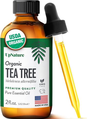 UpNature Organic Tea Tree Oil - 100% Pure Tea Tree Essential Oil for Skin, Toenail & Hair, 2oz in Kuwait
