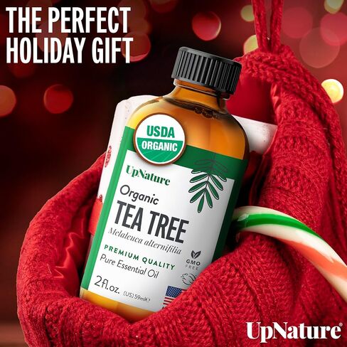 UpNature Organic Tea Tree Oil - 100% Pure Tea Tree Essential Oil for Skin, Toenail & Hair, 2oz in Kuwait