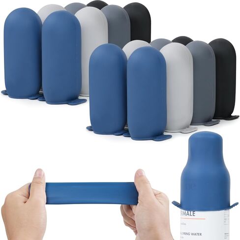 16 Pack Silicone Bottle Covers,Elastic Sleeves for Leak Proofing,Travel Essentials for Women Men,Travel Size Toiletries,Cruise Ship Essentials, Accessories Luggage, Travel Must Haves in Kuwait