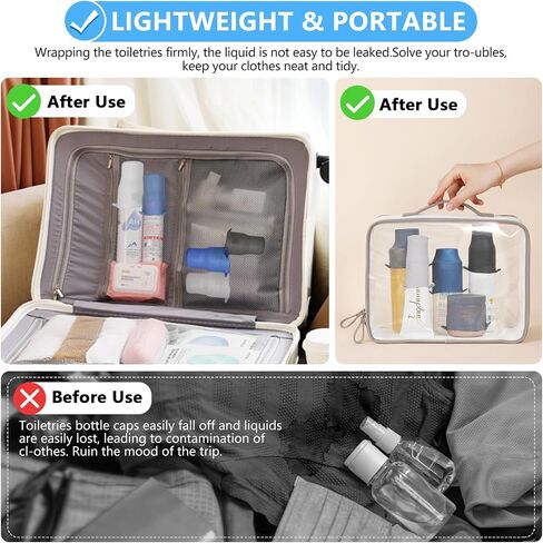16 Pack Silicone Bottle Covers,Elastic Sleeves for Leak Proofing,Travel Essentials for Women Men,Travel Size Toiletries,Cruise Ship Essentials, Accessories Luggage, Travel Must Haves in Kuwait