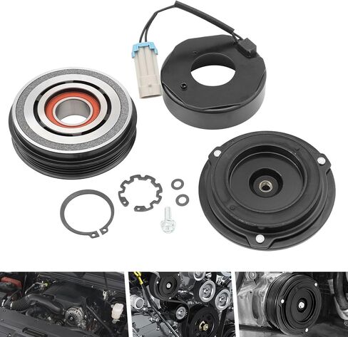 مجموعة قابض الضاغط AC A/C تناسب فقط سيارة GMC Yukon Sierra 1500 2500 3500، تناسب سيارة Chevy Suburban Silverado #15-4709 in Kuwait