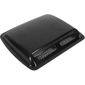 Hood Scoop Vent Bonnet Cover, Easy Installation Sturdy Elegant Decorative Air Intake Covers with Self Adhesive Design for Car Vehicles(Bright black)