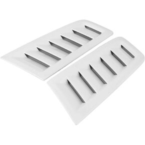 2Pcs Bonnet Vents, Universal Hood Vents for Cars, Bonnet Air Vents Engine Hood Car Exterior Parts for RS MK2 (Gloss White)