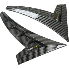 Side Air Vent Cover Pair of Side Air Vent Trim Sport TPU High Toughness Universal Side Air Outlet Frame for Car (Glossy Black)