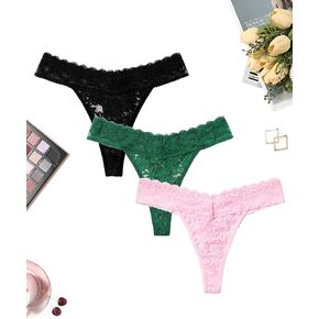 Avidlove Thongs for Women Lace Sexy Panties Low Waist Brazilian Underwear
