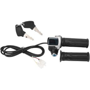 Controls Powersports Throttles Electric Bike Throttle Grip Lock Key Set Led Indicator for Motorcycle Scooter 48V Manual and Parts