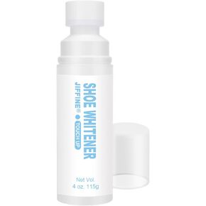Sneaker White Cleaner & Restorer - 4 oz Liquid Cream for White Leather, Vinyl, Canvas & More - Built-In Sponge Applicator for Easy Use