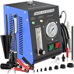 Smoke Machine Automotive Leak Detector Built in Air Pump, EVAP Smoke Machine Leak Tester with Pressure Gauge and Flow Meter, Dual Mode Smoke Tester Automotive for All DC 12V Vehicles