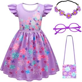 Choadam Mirabel Dress for Girls and Toddlers Princess Dress Black Witch Costume Princess Peach Costume Pink Dress