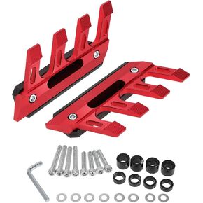 1 Set Motorcycle Fall Side Guard Front Fork Protector Front Fender Protection Mud Guards Side Guard Aluminum Alloy Red