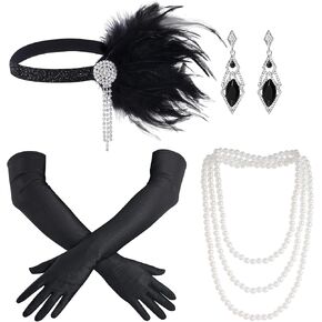 مجموعة إكسسوارات choyaxo Roaring 20s إكسسوارات 20s للنساء