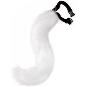 DRESHOW Fox Fur Tail Fake Fur Tail Dog Tail Cosplay Party Costume Super Huge Fluffy Tail for Teen Adult