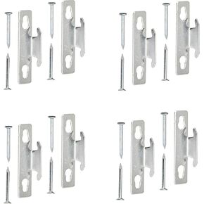 Kenney Mfg Kenney KN851 Single Curtain Rod Bracket, 4 Pack