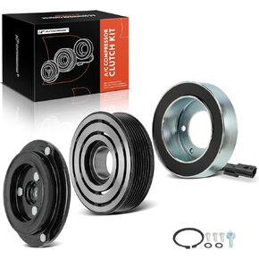 A-Premium Air Conditioner AC Compressor Clutch Kit Compatible with Nissan Murano 2009-2014, Pathfinder 2013-2015, Maxima 2008-2014, Quest 2011-2015 & Infiniti QX60 2014-2015 3.5L, JX35 2013