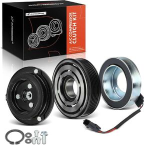 A-Premium Air Conditioner AC Compressor Clutch Kit Compatible with Nissan NV200 2013-2021 & Chevrolet City Express 2015-2018, 2.0L
