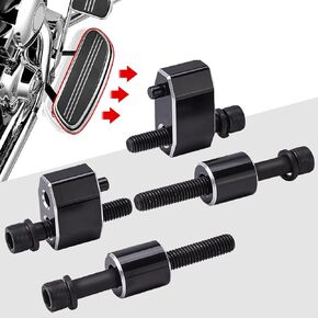 KEMIMOTO 1.5 Inch Driver Floorboard Extensions Floorboard Extenders Spacer for 2009-2024 2025 Touring Street Glide Road King Electra Glide Road Glide 2009-2013 FL Trikes Include Bolts and Spacers
