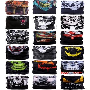 KINGREE 18PCS Outdoor Magic Scarf,High Elastic Headband,Headscarves,Headbands