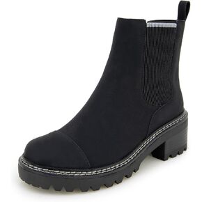JBU Women's Reed Fashion Comfort Inside Zipper Water Resistant Chelsea Boot, Beige, 9