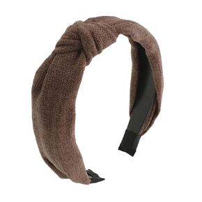 Motique Accessories Cotton Knotted Cute Headband for Women (Light Pink)