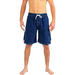 NORTY Men's Swimsuit Trunks - Swim Shorts for Beach, Boat, and Watersports - Drawstring Waist and Cargo Pockets