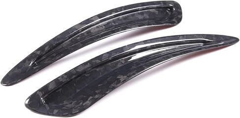 Daeiclru Real Carbon Fiber Front Hood Air Vent Trim Cover Fit for Toyota Supra GR A90 A91 MK5 2019-2022, Hood Air Vent Molding Trim Kit Exterior Accessories (Black) in Kuwait