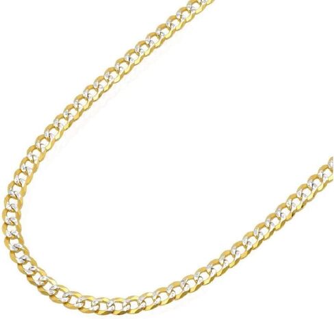 بوري جيويليرز قلادة من الذهب الصلب عيار 18 قيراط 3 مم كوبي - صنع في إيطاليا in Kuwait