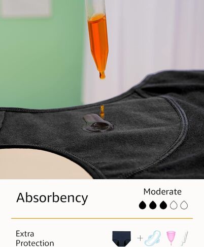 INNERSY Period Underwear for Women Leakproof High Waisted Menstrual Cotton Panties 3 Pack in Saudi Arabia
