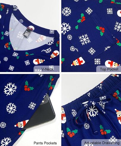 RUBZOOF Women's Short Sleeve Pajama Sets with Pockets Casual V Neck 2 Piece Lounge Sets S-3XL in Saudi Arabia