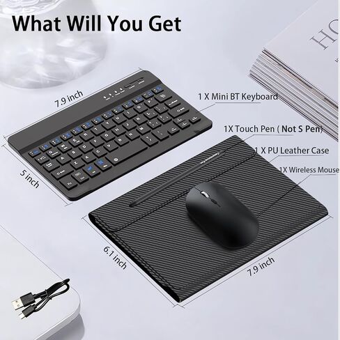 4-in-1 Mini Wireless Keyboard Case for Galaxy Z Fold 8/Fold8 Ultra/7/6/5 in Kuwait