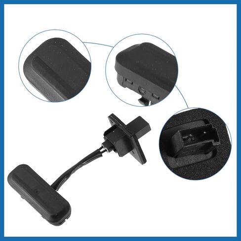 Rear Trunk Lid Tailgate Lock Release Handle Opening Button Switch for Buick Regal 2011-2016 No.1241457/13422268 - Pack of 1 Black Item Replacement in Saudi Arabia