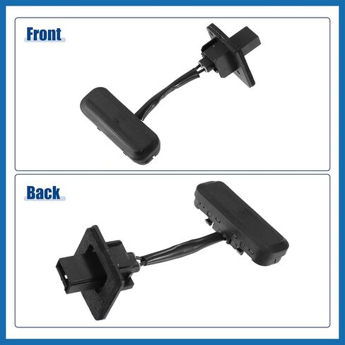 Rear Trunk Lid Tailgate Lock Release Handle Opening Button Switch for Buick Regal 2011-2016 No.1241457/13422268 - Pack of 1 Black Item Replacement in Saudi Arabia