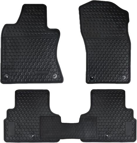 Car Floor Mat for Infiniti Q50 2014-2024 Custom Fit Full Black Rubber Auto Liner Mats All Weather Protection Heavy Duty Odorless in Kuwait