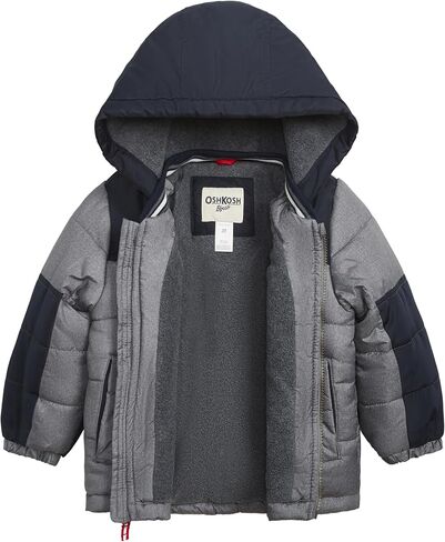 OSHKOSH B'GOSH Boys' Fleece-Lined Hooded Puffer Jacket Winter Coat in Saudi Arabia