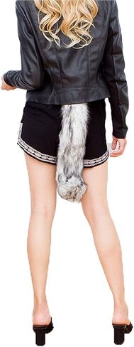 DRESHOW Fox Fur Tail Fake Fur Tail Dog Tail Cosplay Party Costume Super Huge Fluffy Tail for Teen Adult in Saudi Arabia