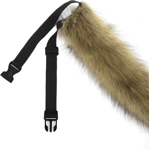 DRESHOW Fox Fur Tail Fake Fur Tail Dog Tail Cosplay Party Costume Super Huge Fluffy Tail for Teen Adult in Saudi Arabia