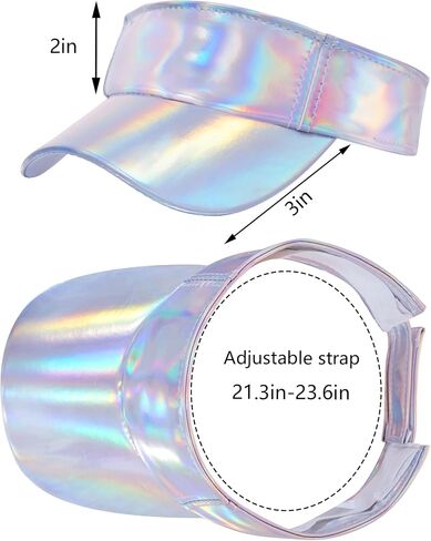 Marrywindix 1 Piece of Sport Wear Athletic Visor Sun Sports Visor Hat Laser Visor Adjustable Cap for Women and Men (One Size) in Saudi Arabia