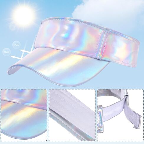 Marrywindix 1 Piece of Sport Wear Athletic Visor Sun Sports Visor Hat Laser Visor Adjustable Cap for Women and Men (One Size) in Saudi Arabia