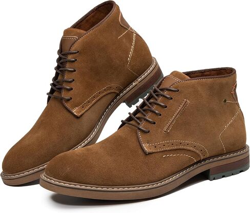 Arkbird Mens Chukka Boots Suede Leather Classic Fashion Casual Ankle Lace-up Dress Boots for Men in Saudi Arabia