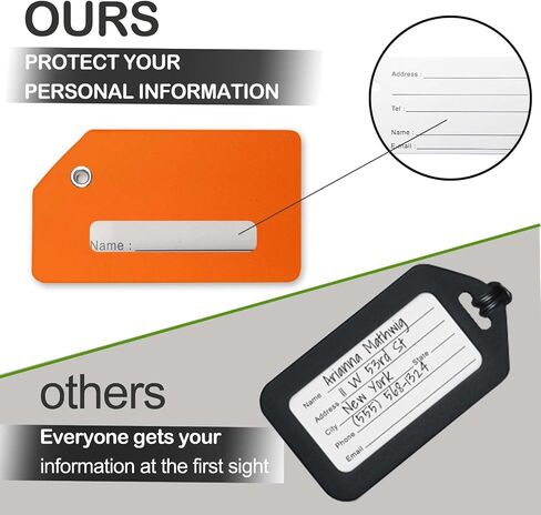Luggage Tag - Travel Essentials Accessories for Suitcases Quickly Identify, Travel Tags for Luggage, Backpacks, Bags, Baggage, Cruise Suitcases - Flexible & Bright Silicone in Kuwait
