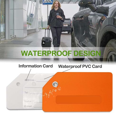 Luggage Tag - Travel Essentials Accessories for Suitcases Quickly Identify, Travel Tags for Luggage, Backpacks, Bags, Baggage, Cruise Suitcases - Flexible & Bright Silicone in Kuwait