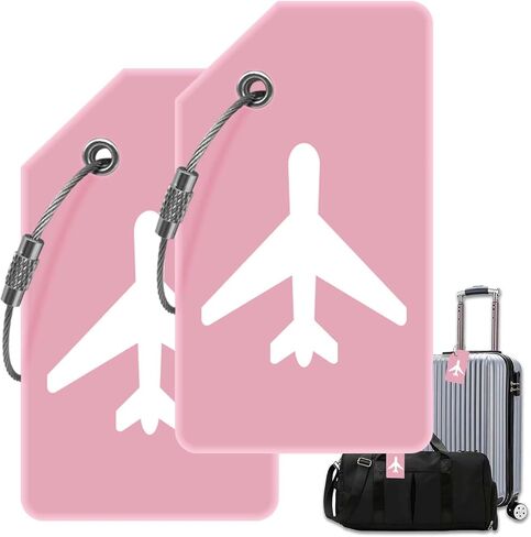 Luggage Tag - Travel Essentials Accessories for Suitcases Quickly Identify, Travel Tags for Luggage, Backpacks, Bags, Baggage, Cruise Suitcases - Flexible & Bright Silicone in Kuwait