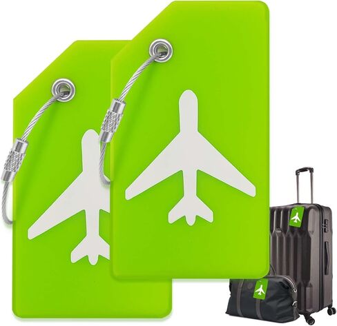 علامة الأمتعة - ملحقات أساسيات السفر لحقائب السفر يمكن التعرف عليها بسرعة، علامات السفر للأمتعة وحقائب الظهر والحقائب والأمتعة وحقائب الرحلات البحرية - سيليكون مرن ومشرق in Kuwait