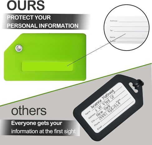 علامة الأمتعة - ملحقات أساسيات السفر لحقائب السفر يمكن التعرف عليها بسرعة، علامات السفر للأمتعة وحقائب الظهر والحقائب والأمتعة وحقائب الرحلات البحرية - سيليكون مرن ومشرق in Kuwait