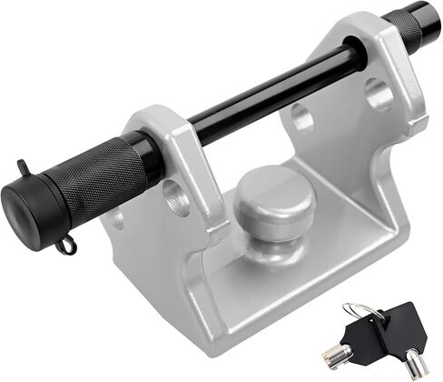 HQPASFY Trailer Hitch Lock with Keyed Padlock, Trailer Coupler Lock with Pin, Coupler Lock Model Tl-33 Trailer Lock,Fits Over 2" to 2-5/16" Couplers - Red in Kuwait