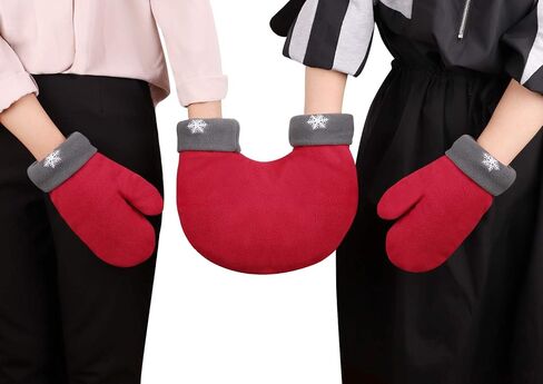 IPENNY Christmas Gloves for Couples Lovers, Winter Warm Hand Holding Mittens Christmas Gift in Kuwait